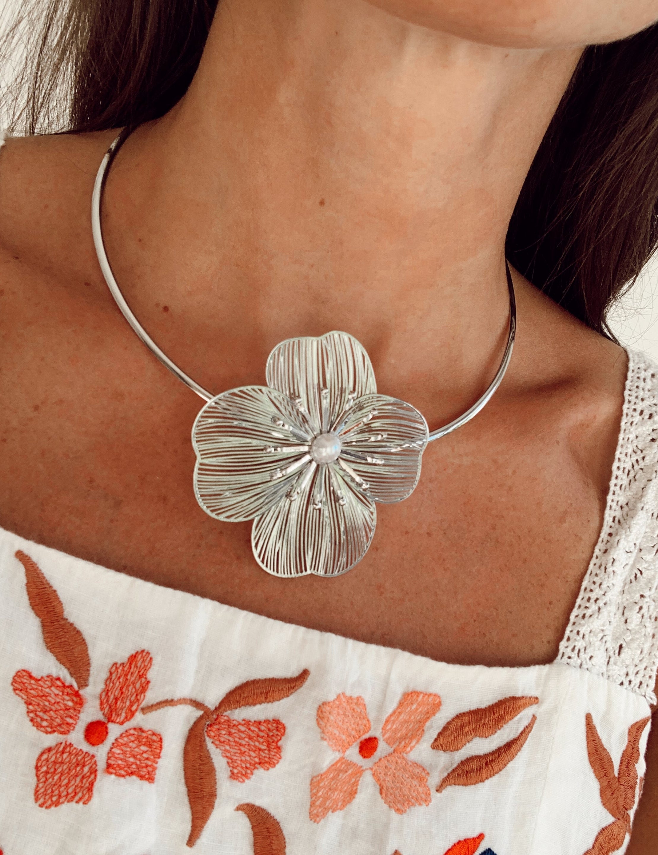 Collar Chapòn Flor