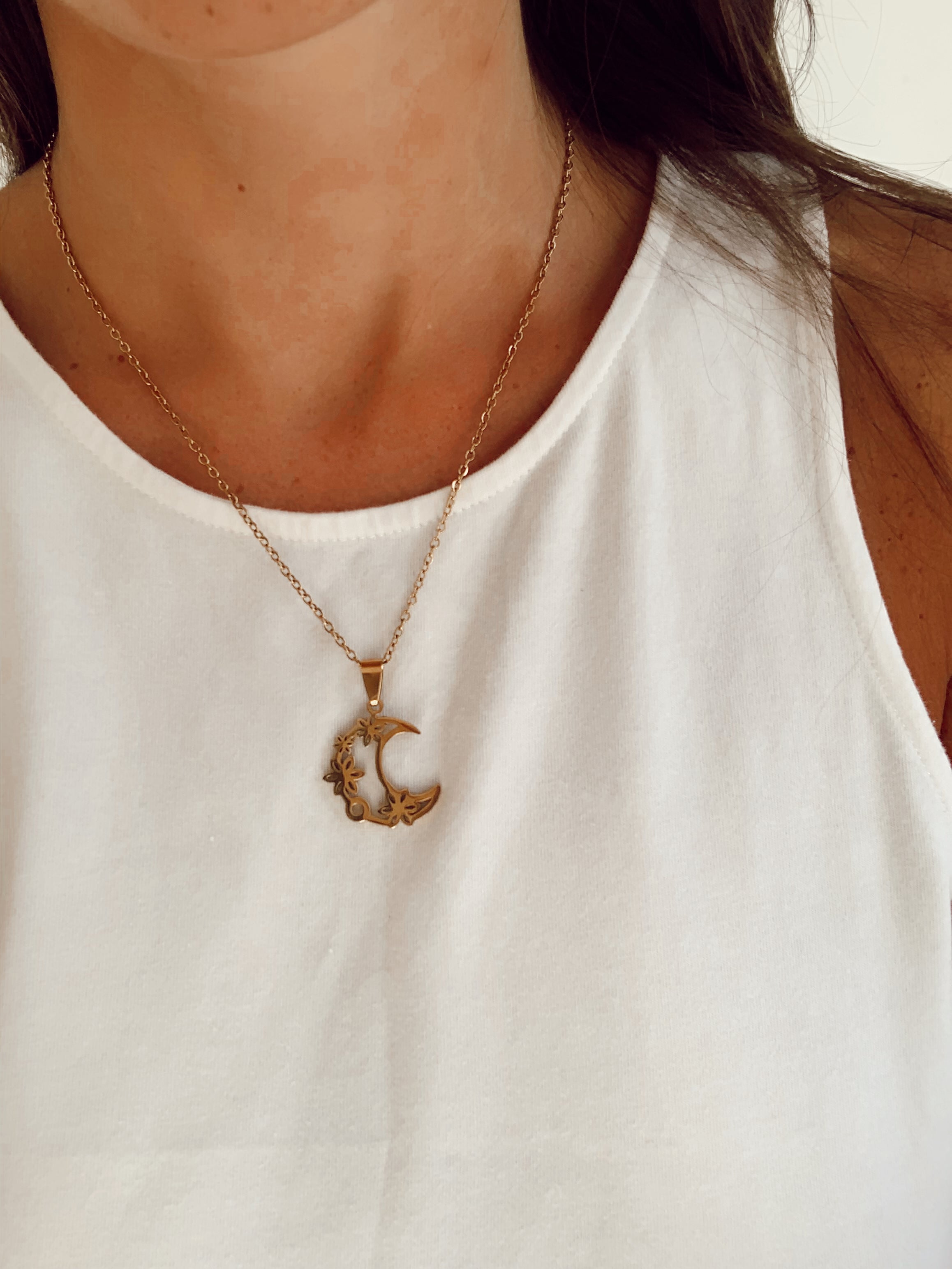 Cadenita luna acero