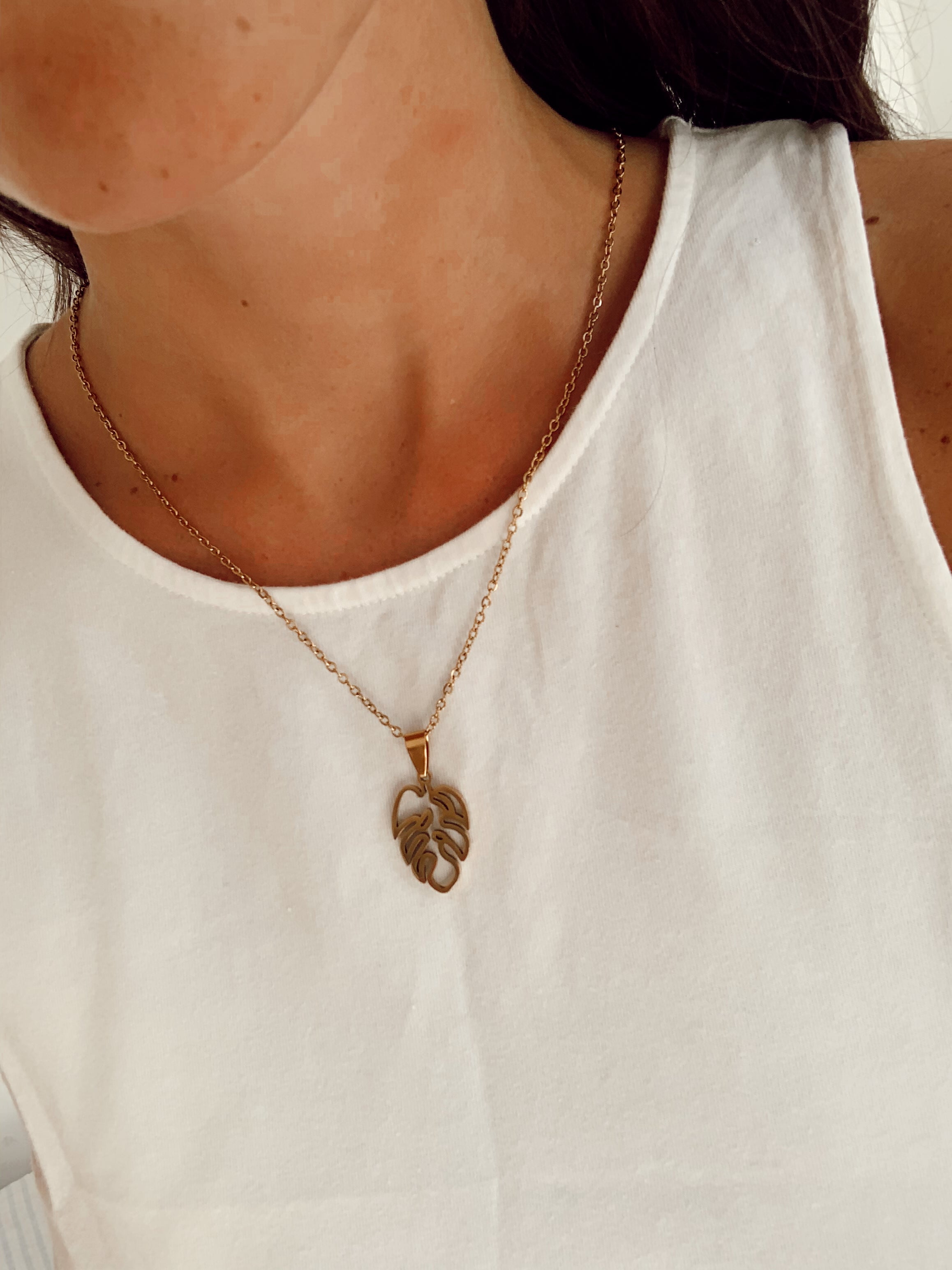 Cadenita hoja acero