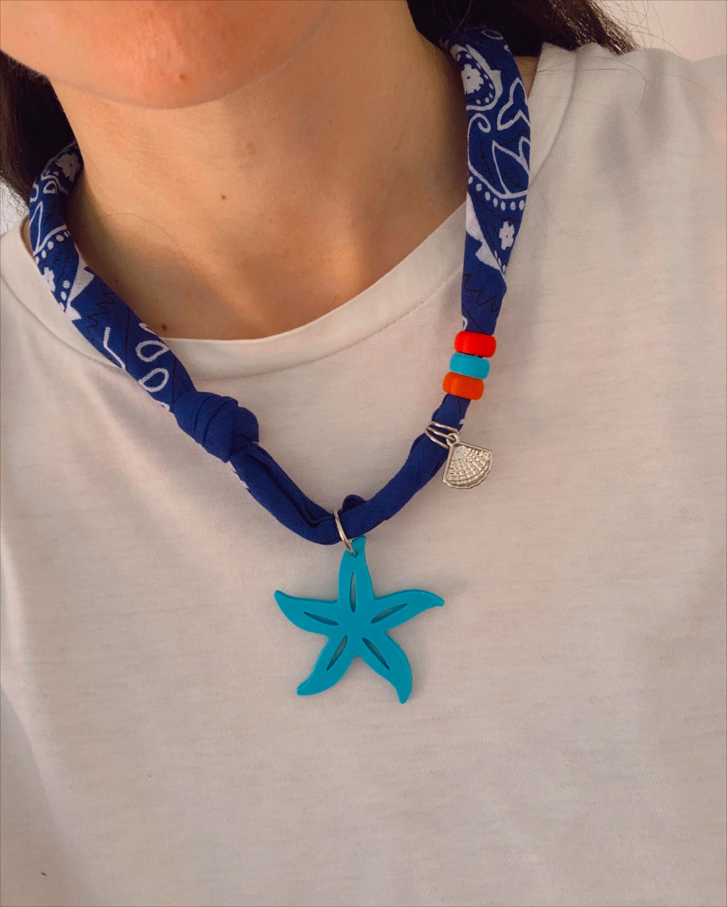 Collar Bandana Azul
