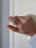 Anillo hoja doble