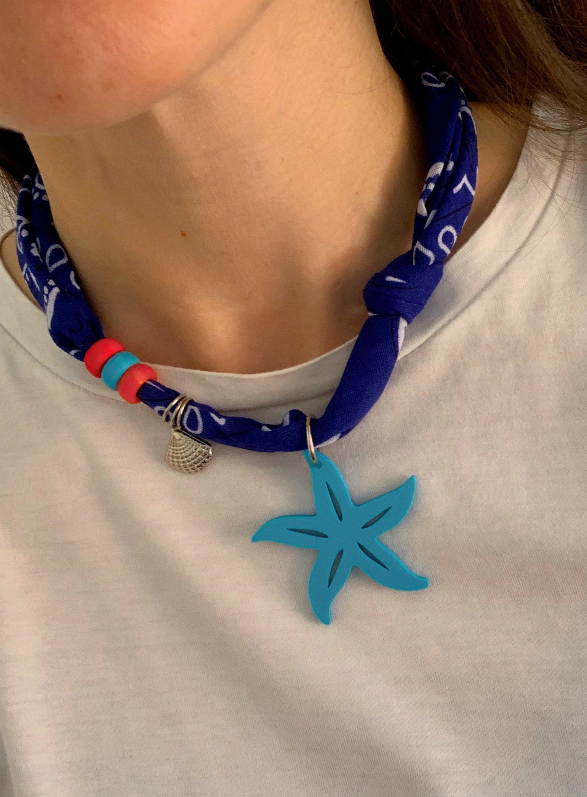 Collar Bandana Azul