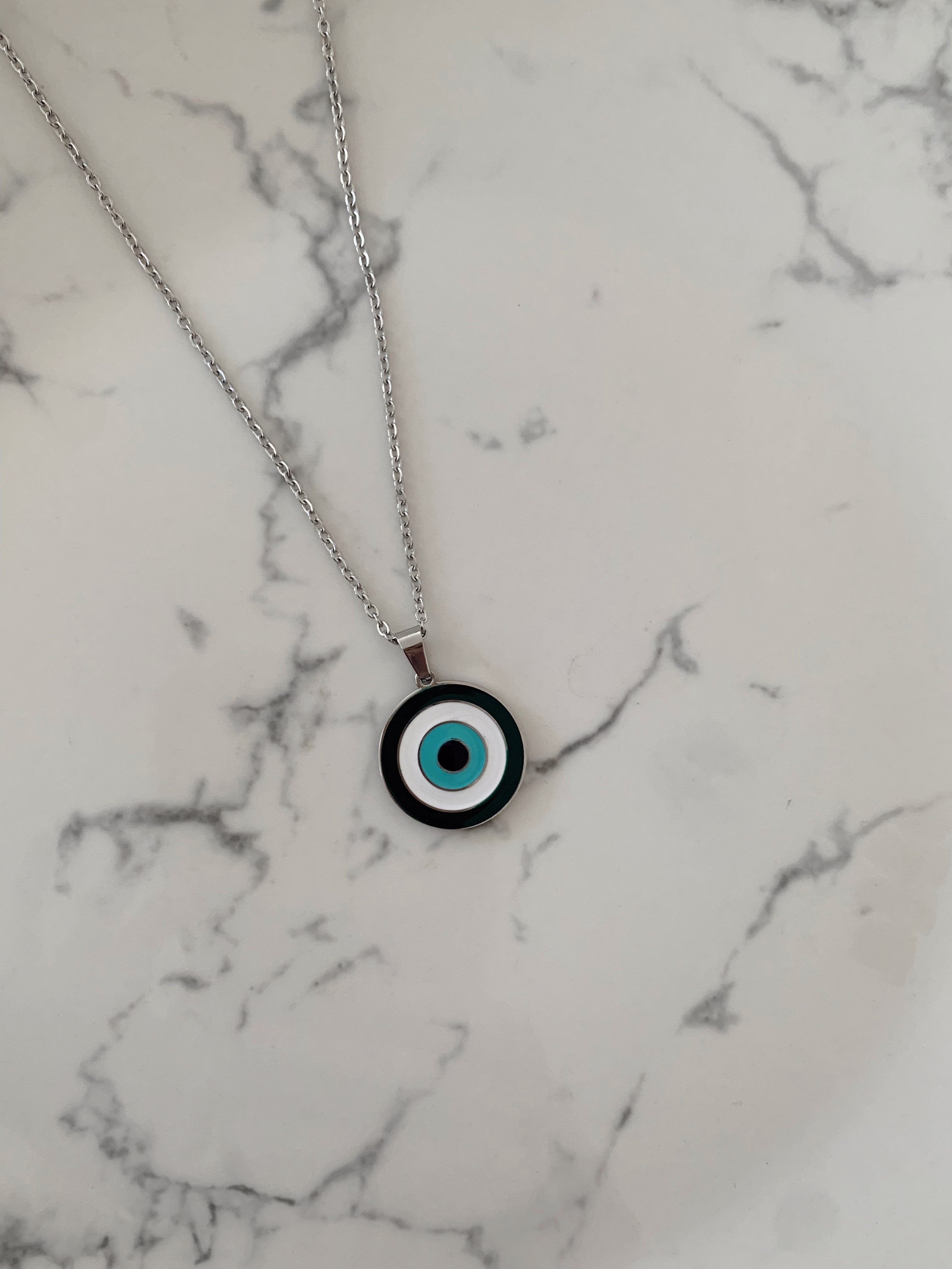 Cadenita ojo turco acero