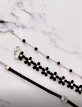 Cadenita choker negro