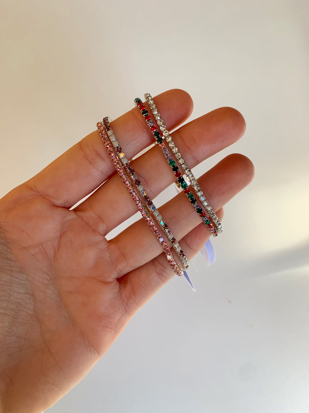 Pulseras elástica strass