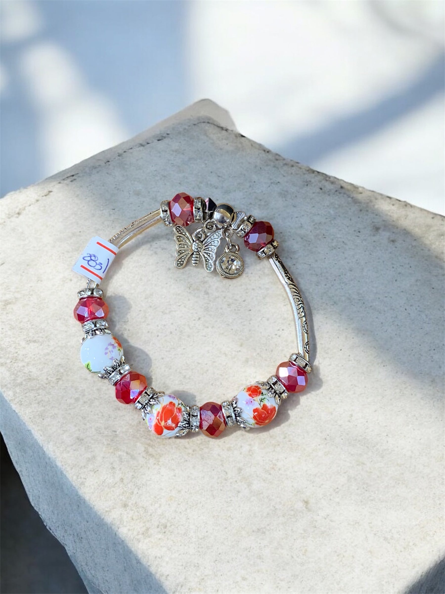 Pulsera elástica  bordaux