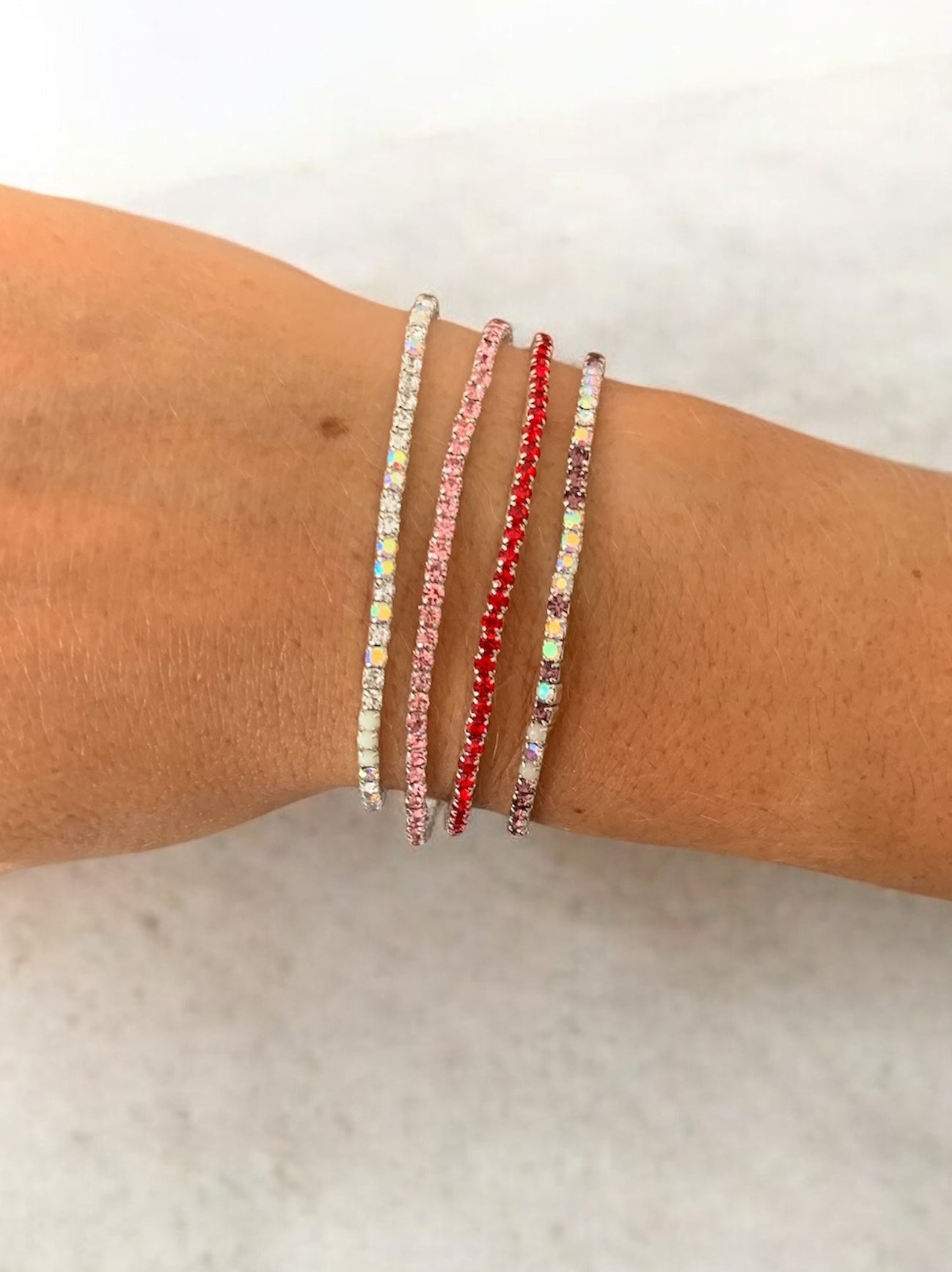 Pulseras elástica strass