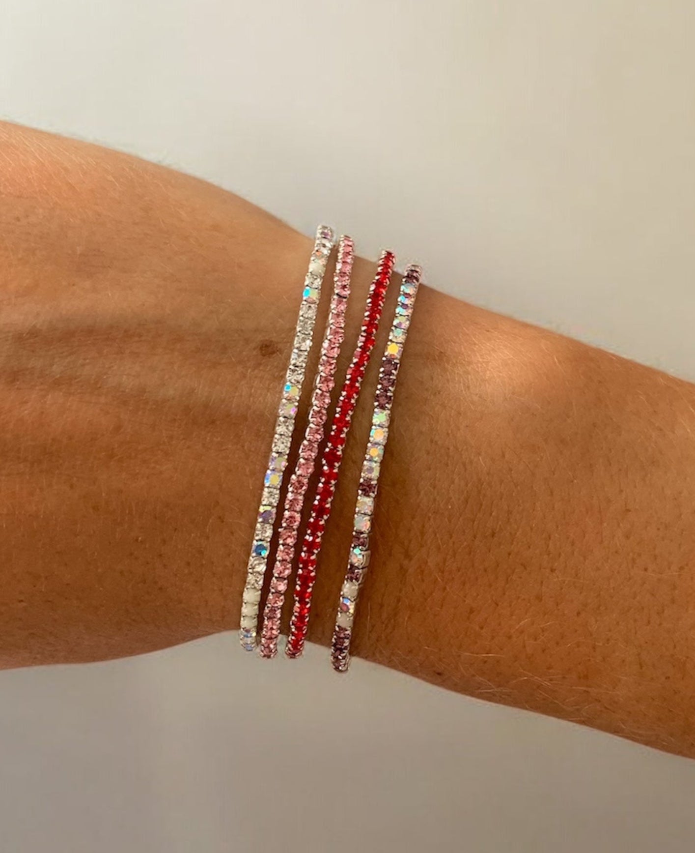 Pulseras elástica strass