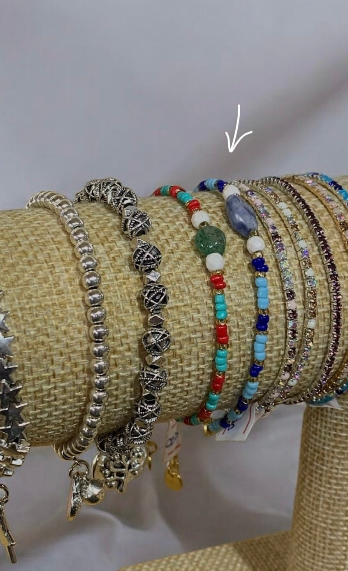 Pulsera mostacillas acero