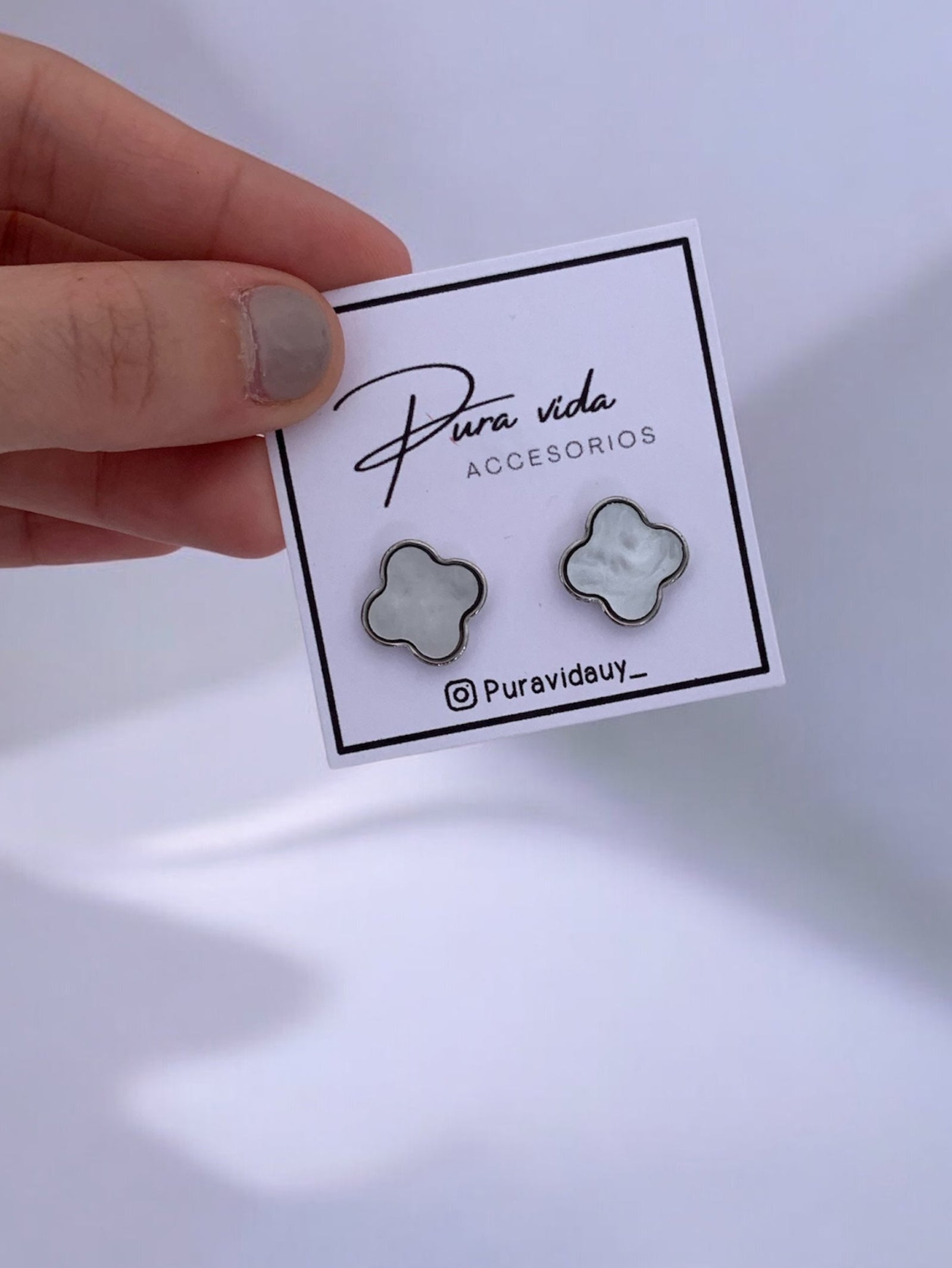 Mini Trébol blanco